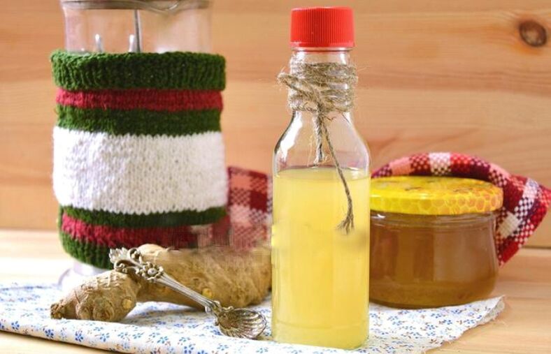 ginger tincture with lemon and honey to increase potency
